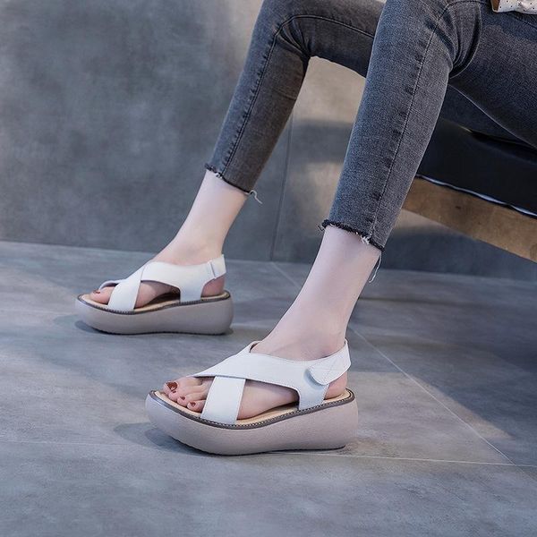 sandals women's 2021 summer thick bottom heightening fashion leather single shoes casual cowhide, Black
sandals women's 2021 summer thick bottom heightening fashion leather single shoes casual cowhide, Black