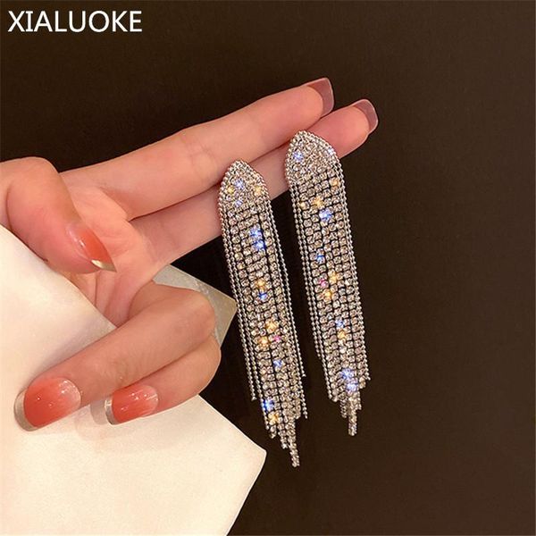 dangle & chandelier xialuoke vintage tassel geometry triangle crystal drop earrings for women full rhinestone long fashion show jewelry, Silver
dangle & chandelier xialuoke vintage tassel geometry triangle crystal drop earrings for women full rhinestone long fashion show jewelry, Silver
