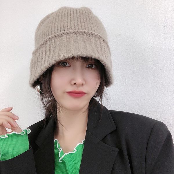 brand caps korean wool hat women's winter new dongdamen ins versatile simple knitted hat fisherman's fashion, Blue;gray
brand caps korean wool hat women's winter new dongdamen ins versatile simple knitted hat fisherman's fashion, Blue;gray