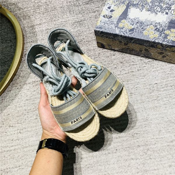 lastest platform sandals women designer shoes fashion wide flat espadrille summer outdoor causal rope ankle strap sandal 35-40, Black
lastest platform sandals women designer shoes fashion wide flat espadrille summer outdoor causal rope ankle strap sandal 35-40, Black