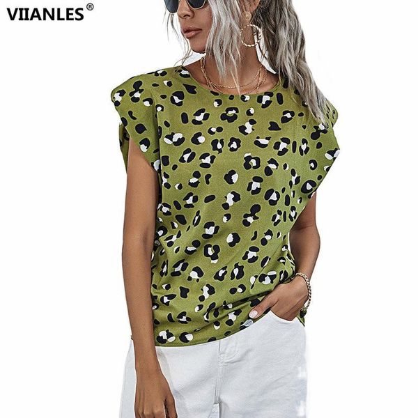women's blouses & shirts viianles summer animal leopard print design women long sleeve blouse fashion clothes chiffon streetwear, White
women's blouses & shirts viianles summer animal leopard print design women long sleeve blouse fashion clothes chiffon streetwear, White