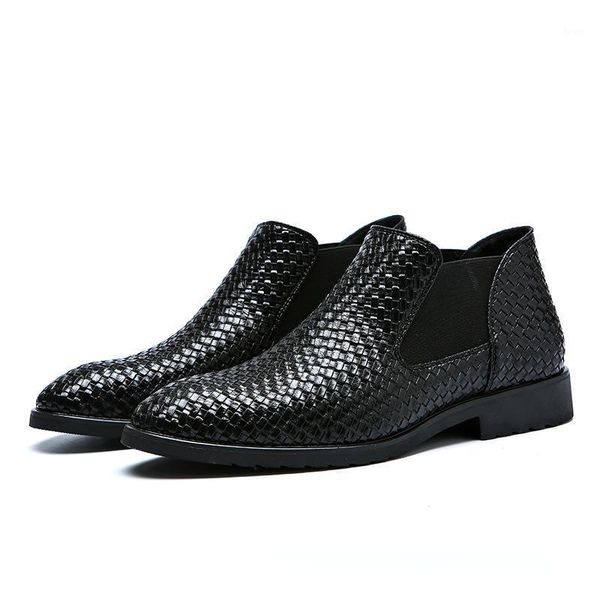 dress shoes brand men's designer pointed toe knit style leather casual slip-on loafers, Black
dress shoes brand men's designer pointed toe knit style leather casual slip-on loafers, Black