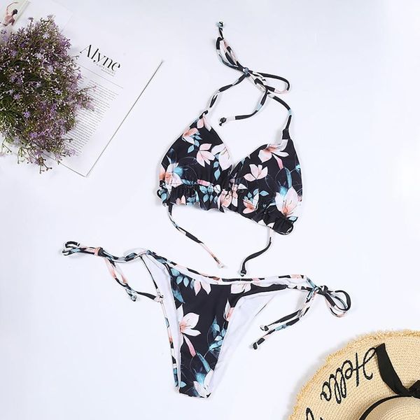 women's swimwear floral bikinis 2021 halter women micro swimsuit female bikini set bodysuit bathing suit summer biquini #g3, White;black
women's swimwear floral bikinis 2021 halter women micro swimsuit female bikini set bodysuit bathing suit summer biquini #g3, White;black