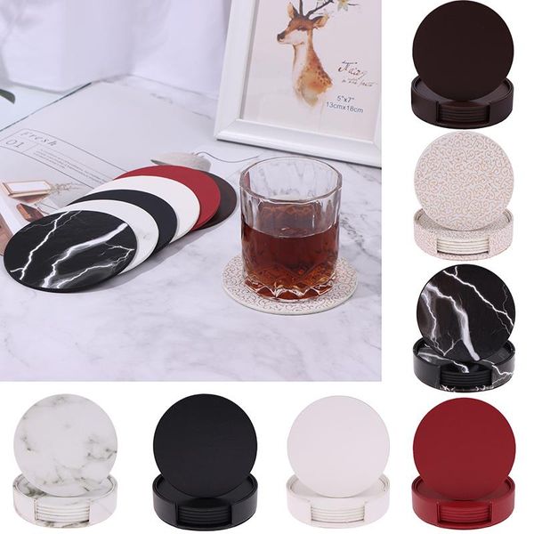 mats & pads creative pu leather marble drink coffee cup mat tea pad placemats table holder black white chic decoration
mats & pads creative pu leather marble drink coffee cup mat tea pad placemats table holder black white chic decoration