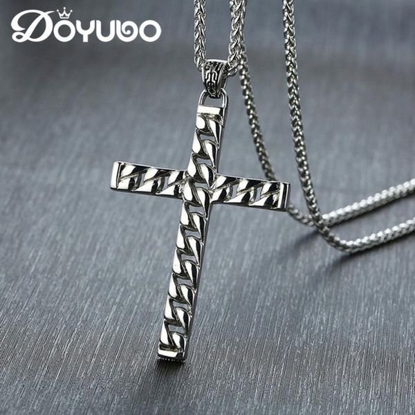 pendant necklaces doyubo vintage titanium steel jesus religious cross necklace for men & women hip hop style charms jewelry dc251, Silver
pendant necklaces doyubo vintage titanium steel jesus religious cross necklace for men & women hip hop style charms jewelry dc251, Silver
