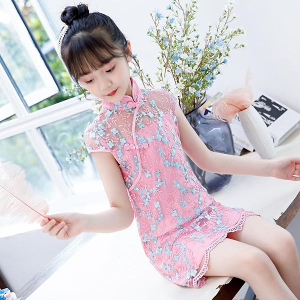 ethnic clothing summer lace children party dress mandarin collar qipao embroidery kids chinese traditional girls cheongsam, Red
ethnic clothing summer lace children party dress mandarin collar qipao embroidery kids chinese traditional girls cheongsam, Red