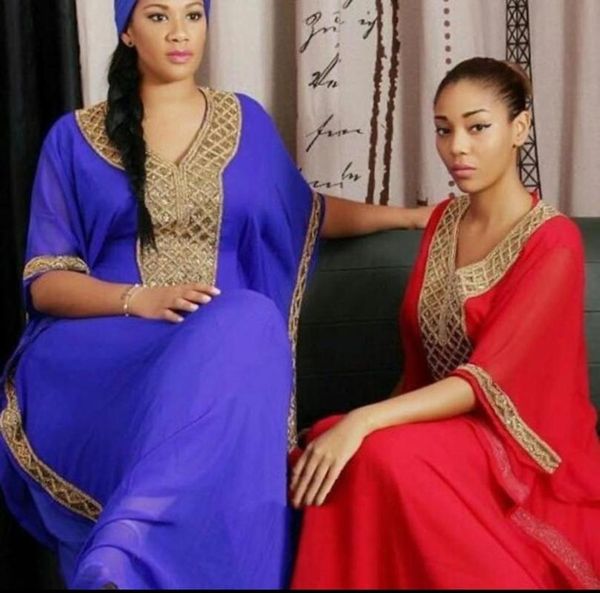 style african women's dashiki abaya fashion sequins embroidery chiffon loose long dress have scarf size bust 126cm ethnic clothing, Red
style african women's dashiki abaya fashion sequins embroidery chiffon loose long dress have scarf size bust 126cm ethnic clothing, Red