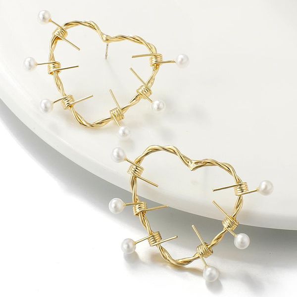 dangle & chandelier amorcome 2021 classic twisted love knot earrings for women simple geometric metal heart pearl wedding bridal jewelry, Silver
dangle & chandelier amorcome 2021 classic twisted love knot earrings for women simple geometric metal heart pearl wedding bridal jewelry, Silver