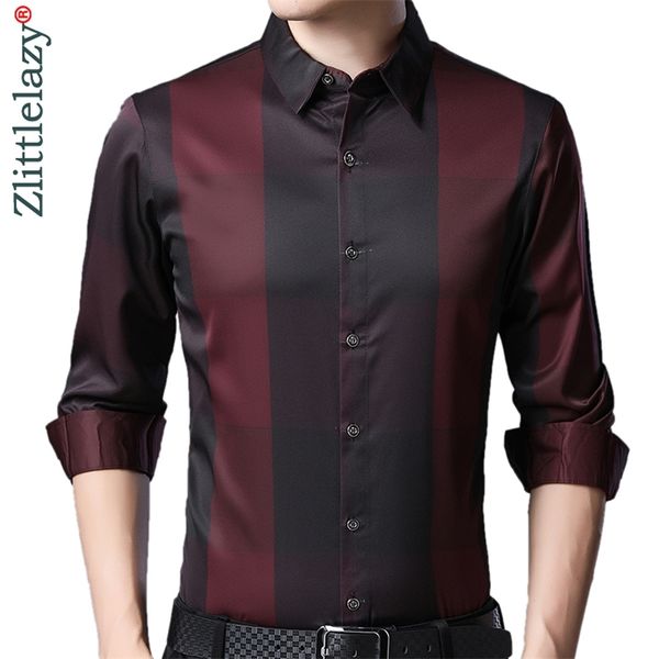 brand casual luxury plaid long sleeve slim fit men shirt streetwear social dress autumn shirts mens fashions jersey 92339 210708, White;black
brand casual luxury plaid long sleeve slim fit men shirt streetwear social dress autumn shirts mens fashions jersey 92339 210708, White;black