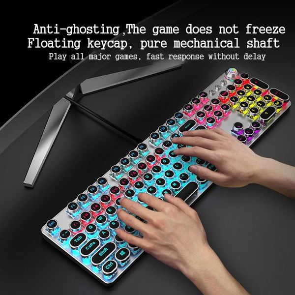 gaming mechanical keyboard wired retro punk usb interface 104 keysanti-ghosting lighting colorful for desklapkeyboards
gaming mechanical keyboard wired retro punk usb interface 104 keysanti-ghosting lighting colorful for desklapkeyboards