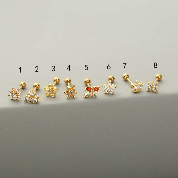 ear stainless steel piercing jewelry zircon earrings female flower earbone nails
ear stainless steel piercing jewelry zircon earrings female flower earbone nails