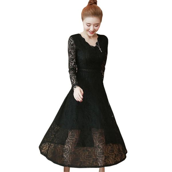 casual dresses 2021 spring lace long fashion v-neck sleeve slim dress vestidos ladies elegant party fp0721, Black;gray
casual dresses 2021 spring lace long fashion v-neck sleeve slim dress vestidos ladies elegant party fp0721, Black;gray