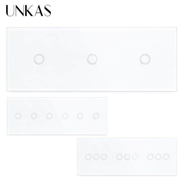 smart home control unkas 3 / 6 9 gang 1 way eu uk standard touch button switch 228mm light crystal class panel 300w olny function outlet
smart home control unkas 3 / 6 9 gang 1 way eu uk standard touch button switch 228mm light crystal class panel 300w olny function outlet