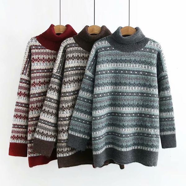 women's sweaters women retro pullover casual female knitted sweater long sleeve turtleneck winter autumn thick 49va, White;black
women's sweaters women retro pullover casual female knitted sweater long sleeve turtleneck winter autumn thick 49va, White;black