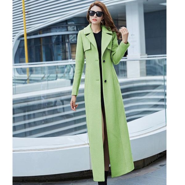 women's wool & blends autumn winter women elegant office long coat fashion slim female thicken warm outerwear 2021 ladies hiver abrigo, Black
women's wool & blends autumn winter women elegant office long coat fashion slim female thicken warm outerwear 2021 ladies hiver abrigo, Black