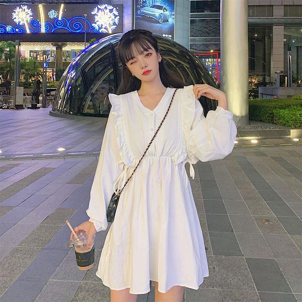 casual dresses ladies' fat mm early autumn french lace ruffled dress chic small restoring ancient ways show thin fairy, Black;gray
casual dresses ladies' fat mm early autumn french lace ruffled dress chic small restoring ancient ways show thin fairy, Black;gray