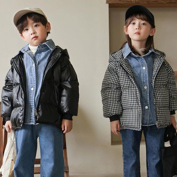 down coat 2021 children's jacket boys and girls short fake two-piece white duck hooded, Blue;gray
down coat 2021 children's jacket boys and girls short fake two-piece white duck hooded, Blue;gray