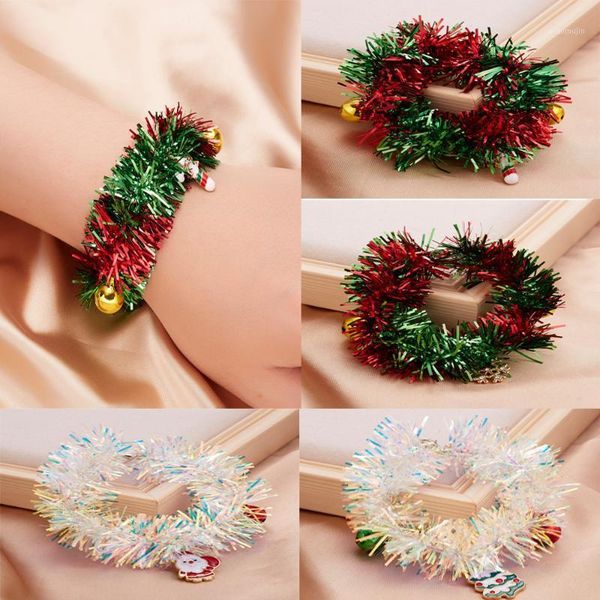 charm bracelets 2021 style santa claus pendant bracelet bells garland plastic for women girls cute sweet jewelry, Golden;silver
charm bracelets 2021 style santa claus pendant bracelet bells garland plastic for women girls cute sweet jewelry, Golden;silver