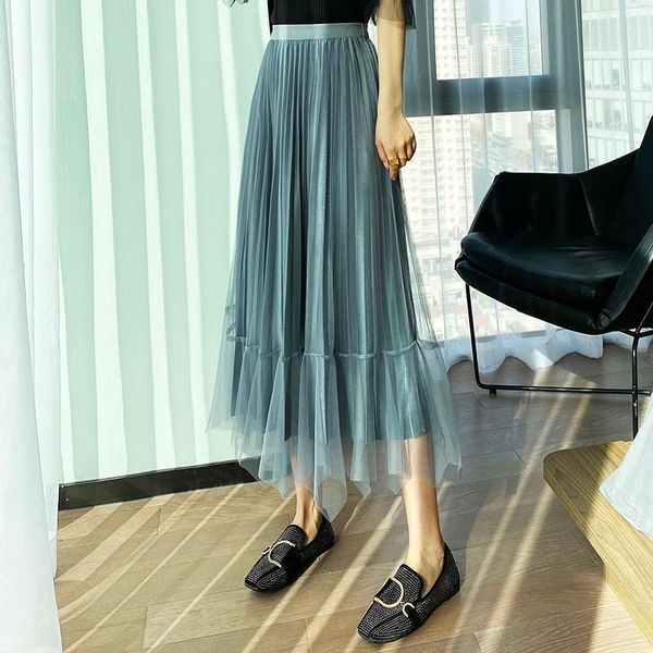 skirts double side wearing skirt women 2021 spring ruffles mesh pleated long elastic high waist fashion hawii chic brown, Black
skirts double side wearing skirt women 2021 spring ruffles mesh pleated long elastic high waist fashion hawii chic brown, Black