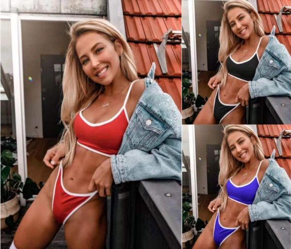 women's swimwear 2021 high-quality sports solid color multicolor bikini ladies swimsuit women 2 piece sets womens, White;black
women's swimwear 2021 high-quality sports solid color multicolor bikini ladies swimsuit women 2 piece sets womens, White;black