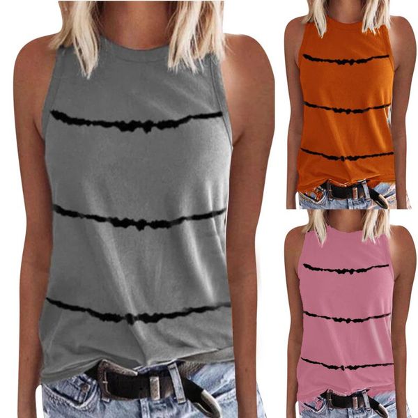 women's t-shirt women sleeveless t shirt striped print harajuku plus size o-neck tank workout shirts summer casual loose tees, White
women's t-shirt women sleeveless t shirt striped print harajuku plus size o-neck tank workout shirts summer casual loose tees, White