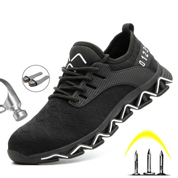 boots 2021 design safety work shoes for men anti-smashing steel toe construction sneakers, Black
boots 2021 design safety work shoes for men anti-smashing steel toe construction sneakers, Black