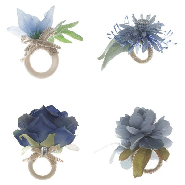 napkin rings 4pcs creative clasps exquisite wedding flower decor 
napkin rings 4pcs creative clasps exquisite wedding flower decor