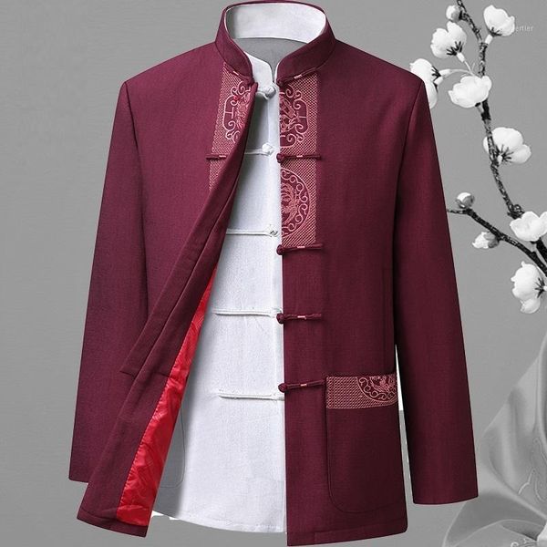 ethnic clothing long sleeve men jacket embroidery tang coat mandarin collar male chinese style suit plus size 3xl, Red
ethnic clothing long sleeve men jacket embroidery tang coat mandarin collar male chinese style suit plus size 3xl, Red