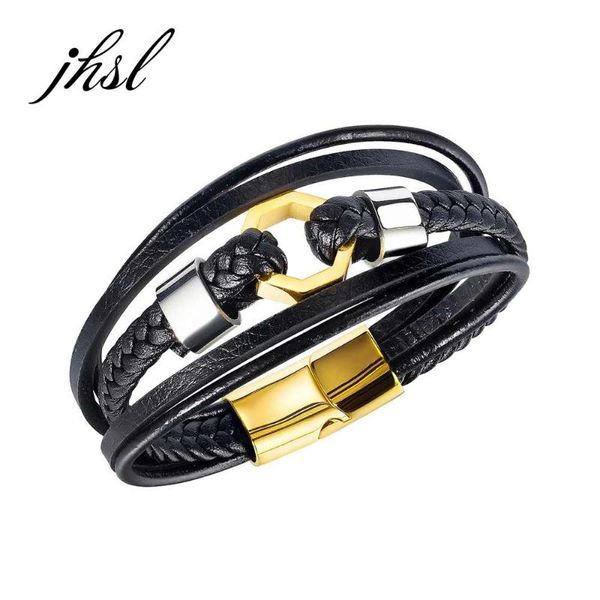 Men Magnet Statement Wrap Bracelets & Bangles High Quality Black PU Leather And Stainless Steel Party Gift Tennis, Golden;silver
Men Magnet Statement Wrap Bracelets & Bangles High Quality Black PU Leather And Stainless Steel Party Gift Tennis, Golden;silver