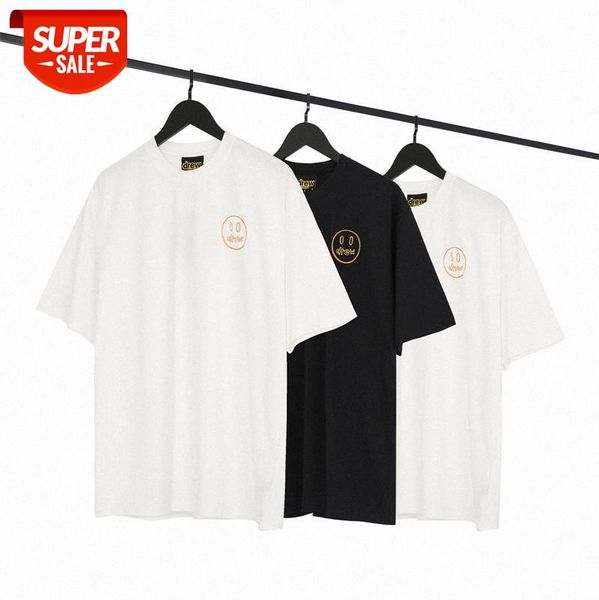 embroidered smiley face round neck pullover for men and women with short sleeves wholesale #8z1j, White;black
embroidered smiley face round neck pullover for men and women with short sleeves wholesale #8z1j, White;black