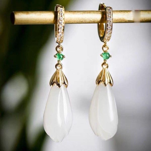 natural hetian magnolia flower earrings chinese style retro elegant light luxury exquisite charm women's brand silver jewelry dangle &
natural hetian magnolia flower earrings chinese style retro elegant light luxury exquisite charm women's brand silver jewelry dangle &
