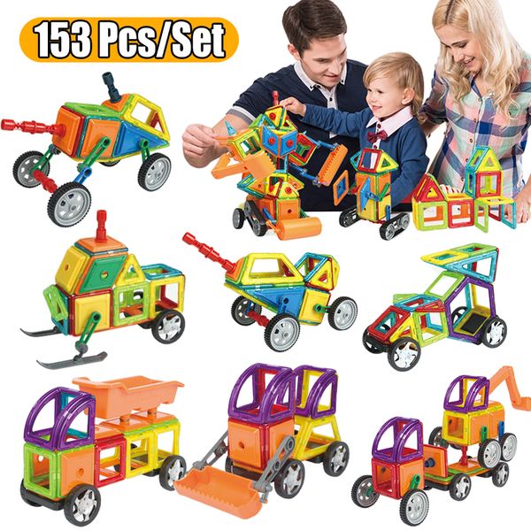 DIY Engineering Vehicle Truck toy Magnetic Building Blocks Toys Educational Kit ABS Magnet Designer Kids for Children Gift
DIY Engineering Vehicle Truck toy Magnetic Building Blocks Toys Educational Kit ABS Magnet Designer Kids for Children Gift