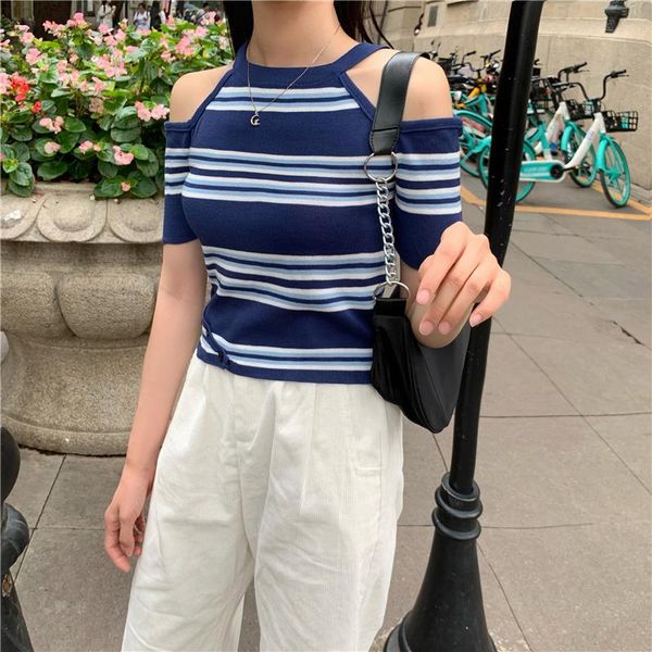 slim off shoulder t shirts striped short sleeve tees women clothing fashion brand o-neck hollow out ladies korean casual women's t-shi, White
slim off shoulder t shirts striped short sleeve tees women clothing fashion brand o-neck hollow out ladies korean casual women's t-shi, White