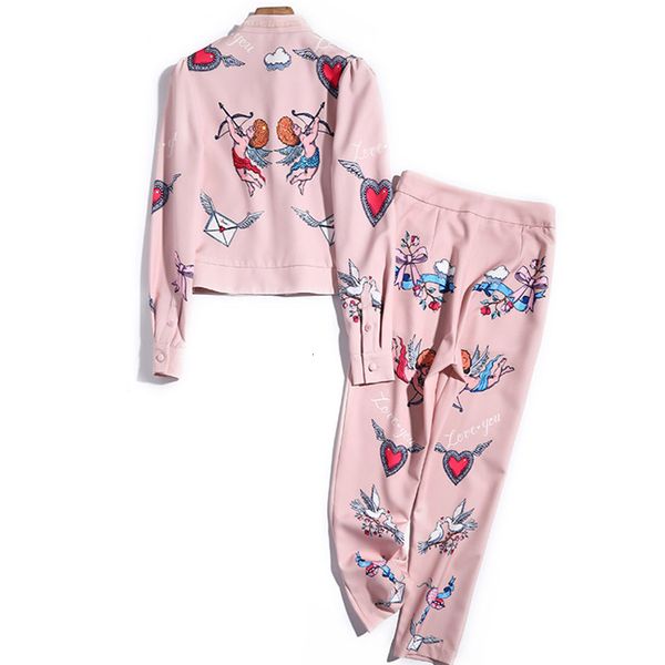 pant high female sprint fashion two pieces crystal cartoon clothes print pink jacket and suit twinset correspondence, White
pant high female sprint fashion two pieces crystal cartoon clothes print pink jacket and suit twinset correspondence, White