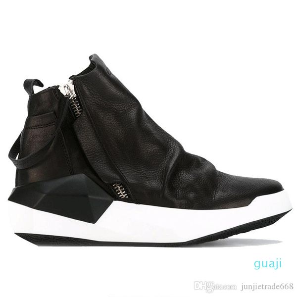 handmade luxury dual zipper genuine leather men trainer boots patchwork england street skateboard shoes, Black
handmade luxury dual zipper genuine leather men trainer boots patchwork england street skateboard shoes, Black