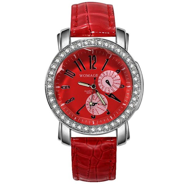 wristwatches selling items womage fashion casual ladies watches women crystal leather band quartz wristwatch diamond watch, Slivery;brown
wristwatches selling items womage fashion casual ladies watches women crystal leather band quartz wristwatch diamond watch, Slivery;brown