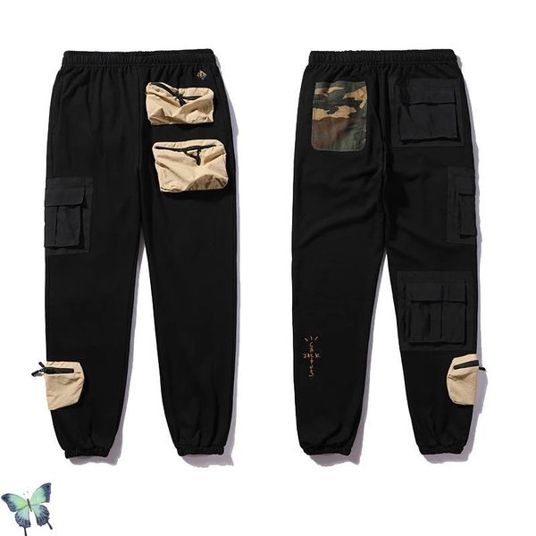 men's pants cactus jack multi pocket skateboards hip hop streetwear men women casual sweatpants, Black
men's pants cactus jack multi pocket skateboards hip hop streetwear men women casual sweatpants, Black