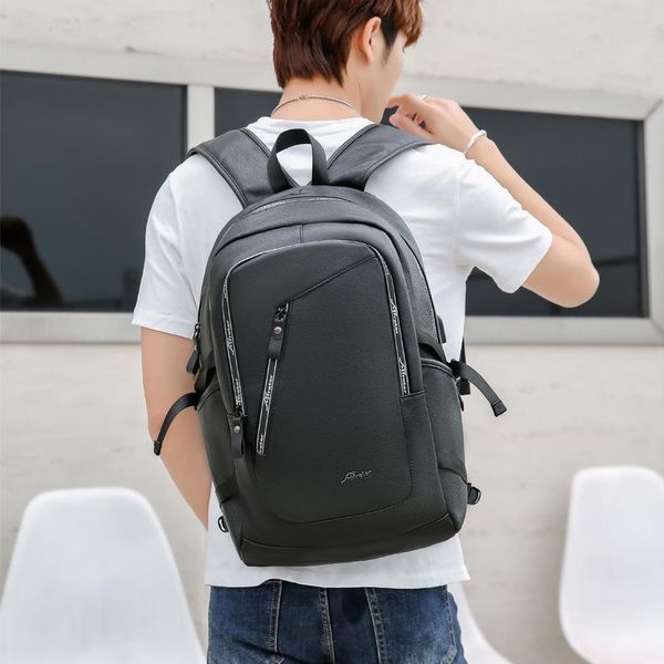backpack pu leather double shoulder bag fashion trend youth simple leisure travel computer schoolbag college middle students
backpack pu leather double shoulder bag fashion trend youth simple leisure travel computer schoolbag college middle students