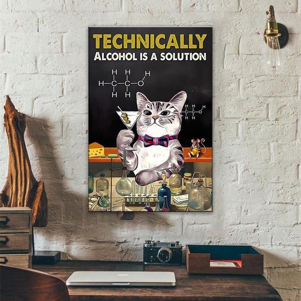 paintings technically alcohol is a solution cat poster wall art canvas painting picture prints home decor cuadros for living room framed
paintings technically alcohol is a solution cat poster wall art canvas painting picture prints home decor cuadros for living room framed