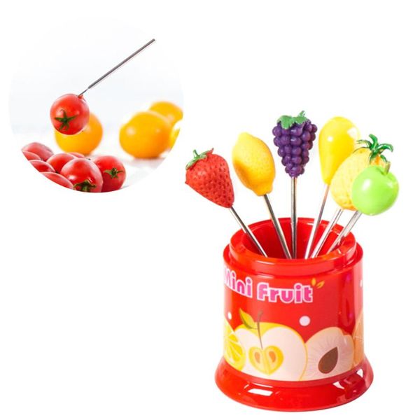 forks 6 pcs creative lovely stainless steel dazzle fruit fork for kitchen party use red canister (random style fork)
forks 6 pcs creative lovely stainless steel dazzle fruit fork for kitchen party use red canister (random style fork)