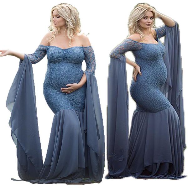 maternity dresses pography props for po shoot lace off shoulder maxi gown women pregnancy dress, White
maternity dresses pography props for po shoot lace off shoulder maxi gown women pregnancy dress, White
