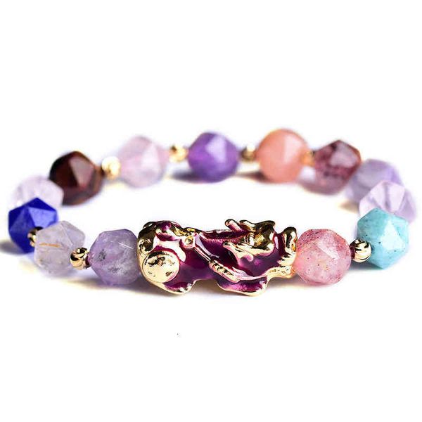 natural amethyst duobao temperature sensitive color changing bracelet women's vietnam shajin, Golden;silver
natural amethyst duobao temperature sensitive color changing bracelet women's vietnam shajin, Golden;silver