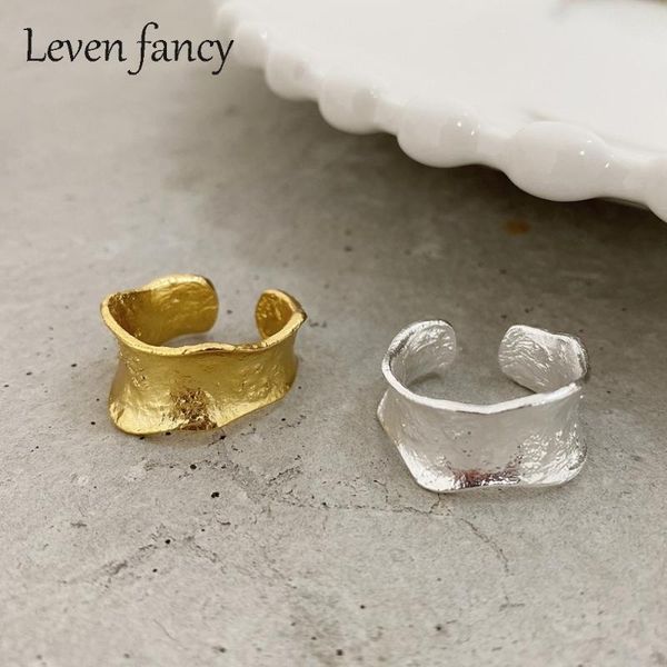 cluster rings s925 golden ring irregular concave convex surface gold foil fingerprint female sterling silver, Golden;silver
cluster rings s925 golden ring irregular concave convex surface gold foil fingerprint female sterling silver, Golden;silver