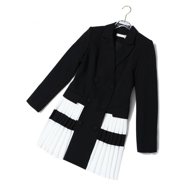 blazers Black sense niche design seams suits plied 2021 spring double temperament breasted women's jacket, White;black
blazers Black sense niche design seams suits plied 2021 spring double temperament breasted women's jacket, White;black