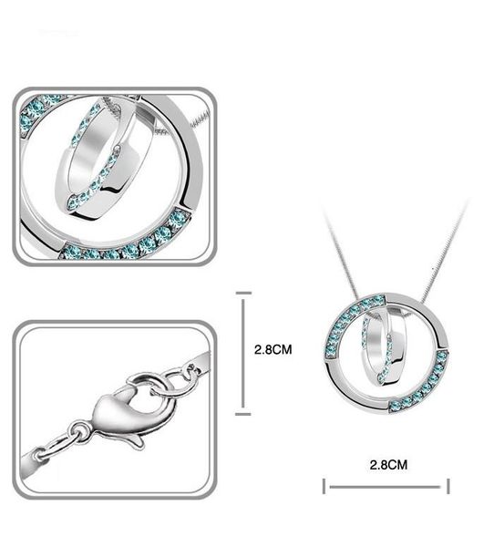 pendant necklaces crystal fashion multi color full rhinestone two pendants for women jewelry, Silver
pendant necklaces crystal fashion multi color full rhinestone two pendants for women jewelry, Silver