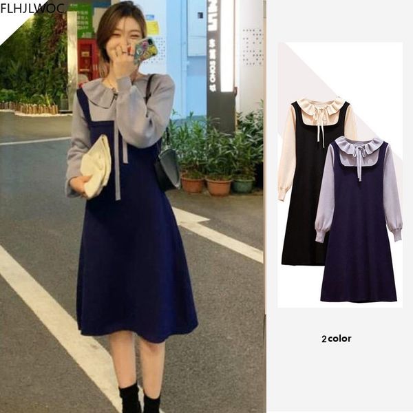 casual dresses winter spring feminine lady vestidos women cute sweet preppy style girls patchwork faux two piece bow tie knitting, Black;gray
casual dresses winter spring feminine lady vestidos women cute sweet preppy style girls patchwork faux two piece bow tie knitting, Black;gray