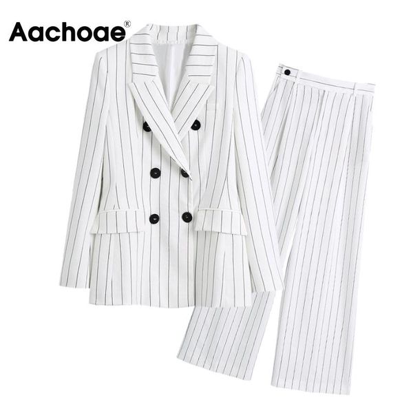 women's two piece pants aachoae women fashion 2 sets striped double breasted notched collar blazer and high waist pleated long spring a, White
women's two piece pants aachoae women fashion 2 sets striped double breasted notched collar blazer and high waist pleated long spring a, White