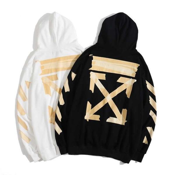 2021 new cashmere off autumn winter white yellow arrow hoodie sweater men's and women's same bf style street hip hop0, Black
2021 new cashmere off autumn winter white yellow arrow hoodie sweater men's and women's same bf style street hip hop0, Black