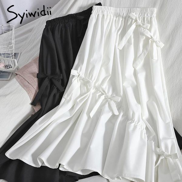 skirts syiwidii bow bandage unicolor elastic high waist midi women casual a-line white black korean clothing 2021 summer fashion
skirts syiwidii bow bandage unicolor elastic high waist midi women casual a-line white black korean clothing 2021 summer fashion