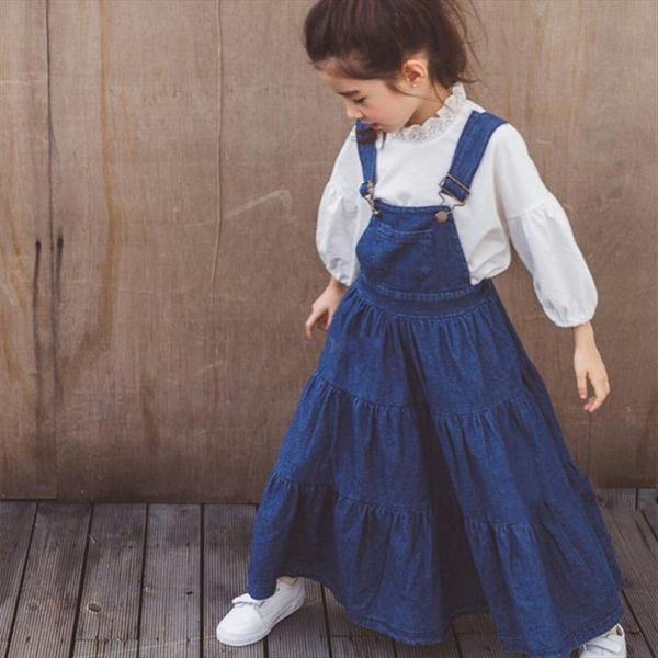 sweet kids girls denim ruffles girl dress suspender halter pockets baby western spring autumn fashion, Red;yellow
sweet kids girls denim ruffles girl dress suspender halter pockets baby western spring autumn fashion, Red;yellow